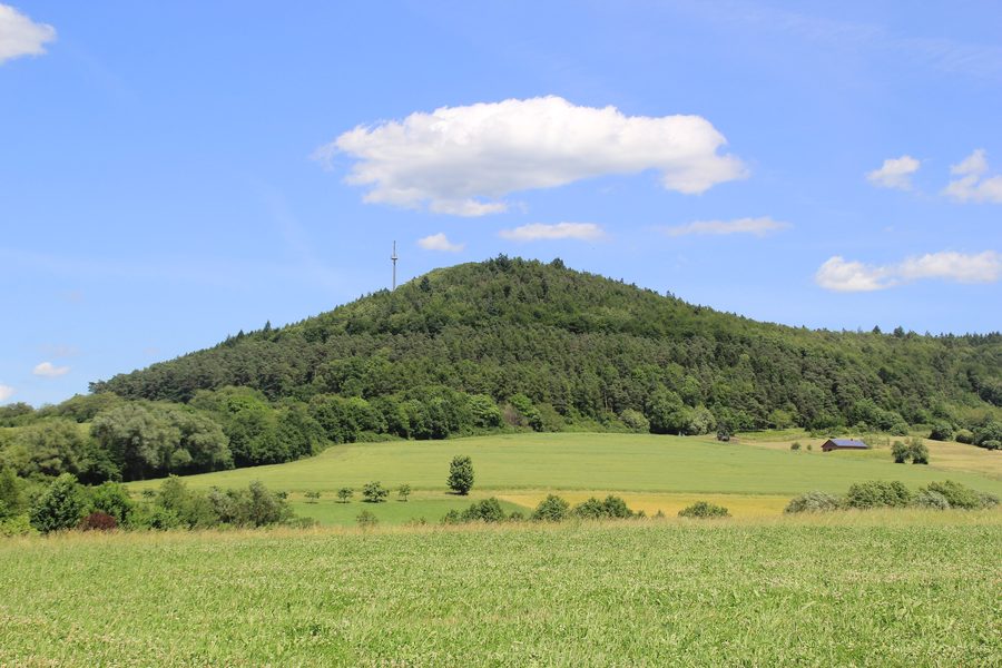 Bewaldeter Reuschberg im Spessart bei Schöllkrippen