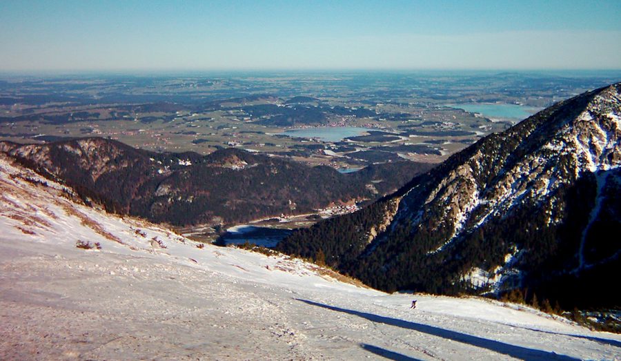 Unterjoch mit Blick Richtung Norden in den Allgäuer Alpen