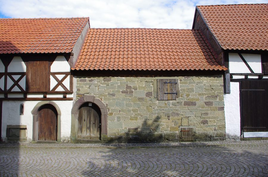 Gadenanlage der Kirchenburg von St. Nikolaus in Geldersheim
