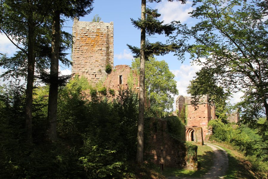 Die Ruine der Burg Wildenberg bei Kirchzell