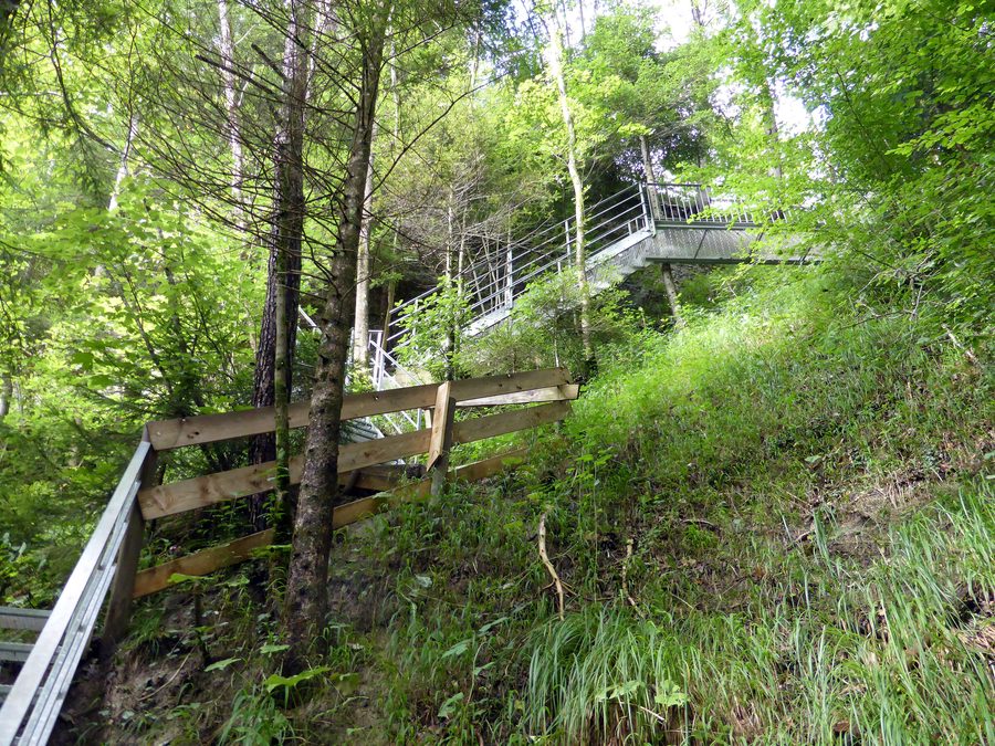 Scheidegger Wasserfälle westlich von Lindenberg im Allgäu