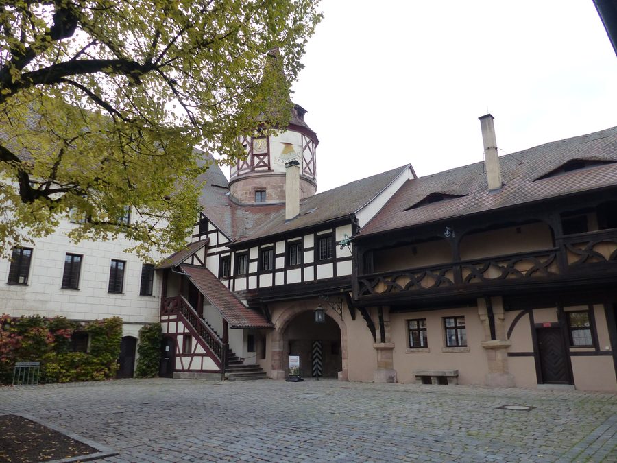 Innenhof von Schloss Ratibor in Roth