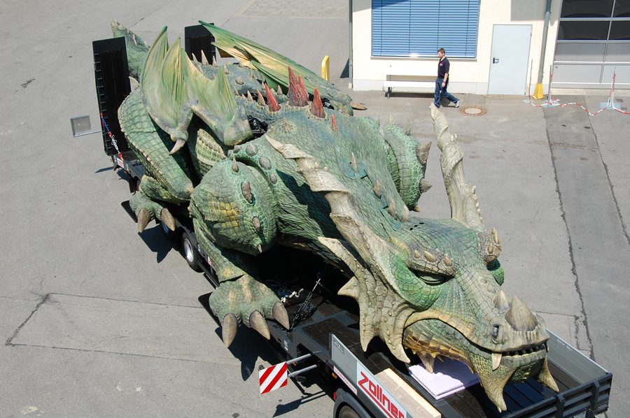 Der Drache des Further Drachenstichs in Furth im Wald